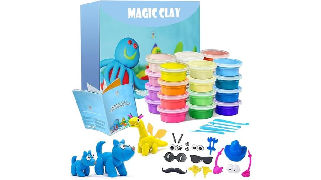 24 colors air dry clay