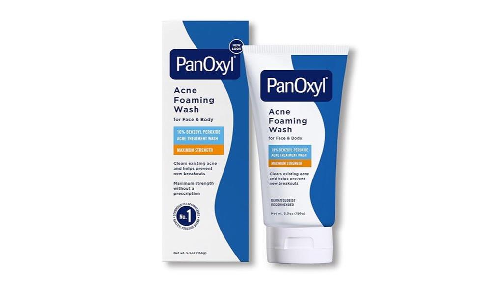 acne treatment foaming wash