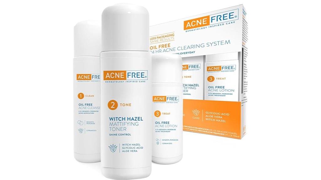 acne treatment three steps
