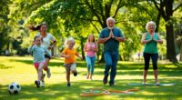 active family fun together