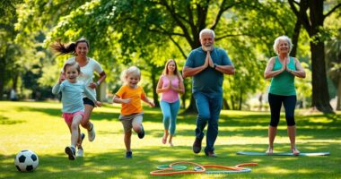 active family fun together