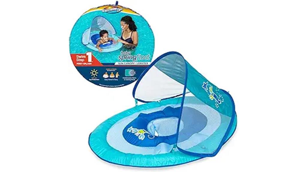 adjustable canopy baby float