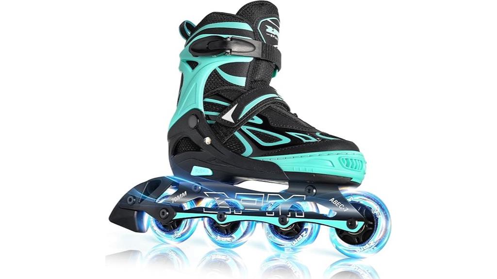 adjustable flashing inline skates