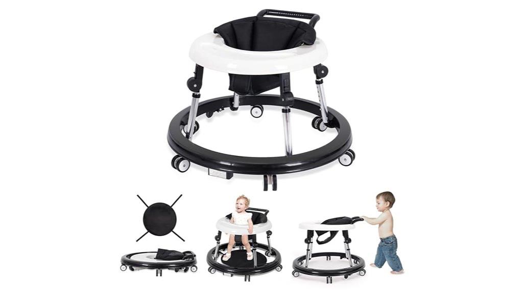 adjustable foldable baby walker