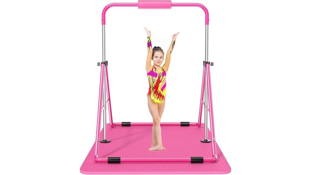 adjustable foldable gymnastics bar