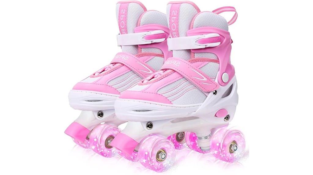 adjustable light up roller skates