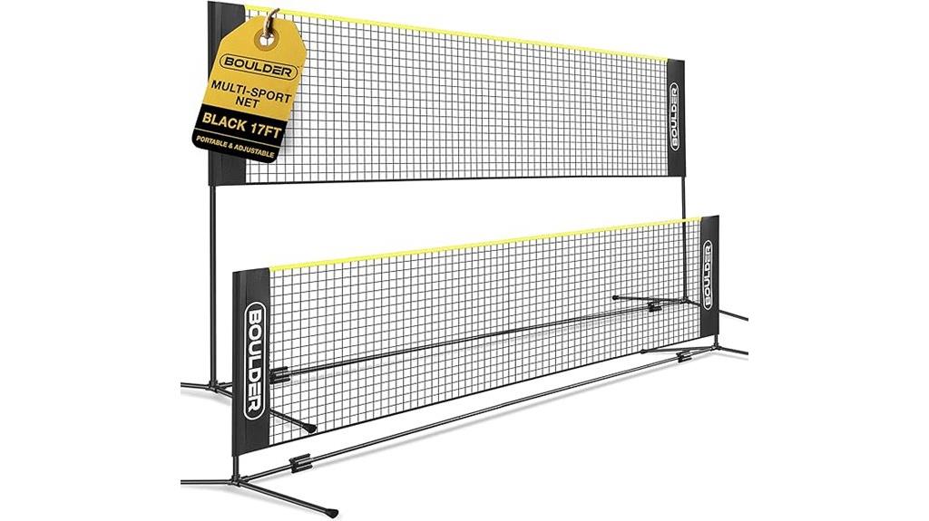 adjustable portable badminton net
