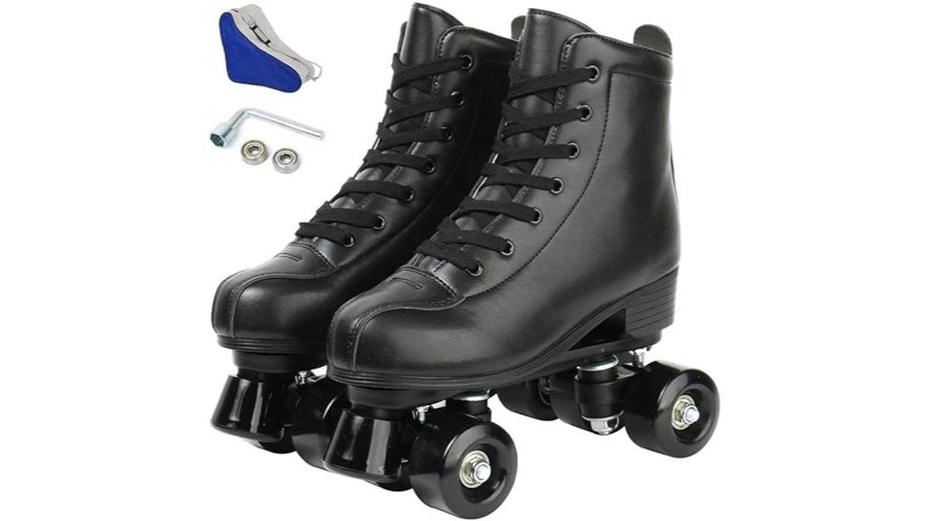 adjustable pu leather skates