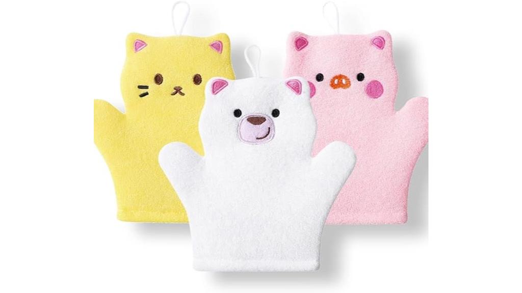 adorable animal bath sponges