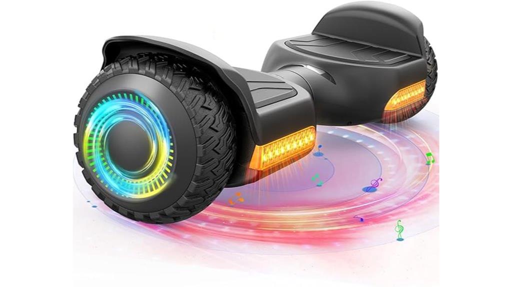 all terrain hoverboard with bluetooth