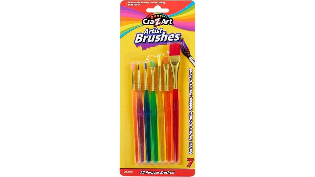 assorted artist brushes set