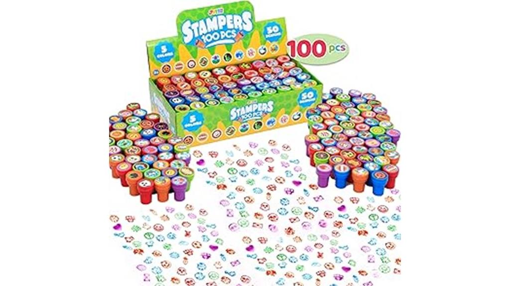 assorted self ink stamps kit