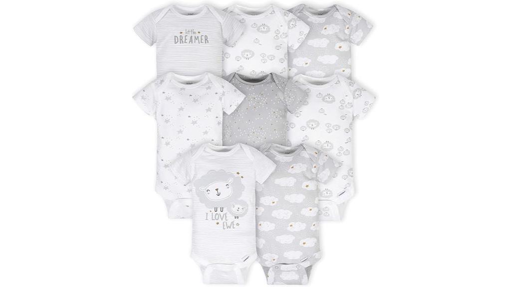 baby bodysuits short sleeve