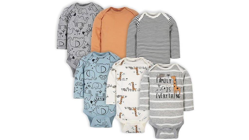 baby boys long sleeve bodysuits