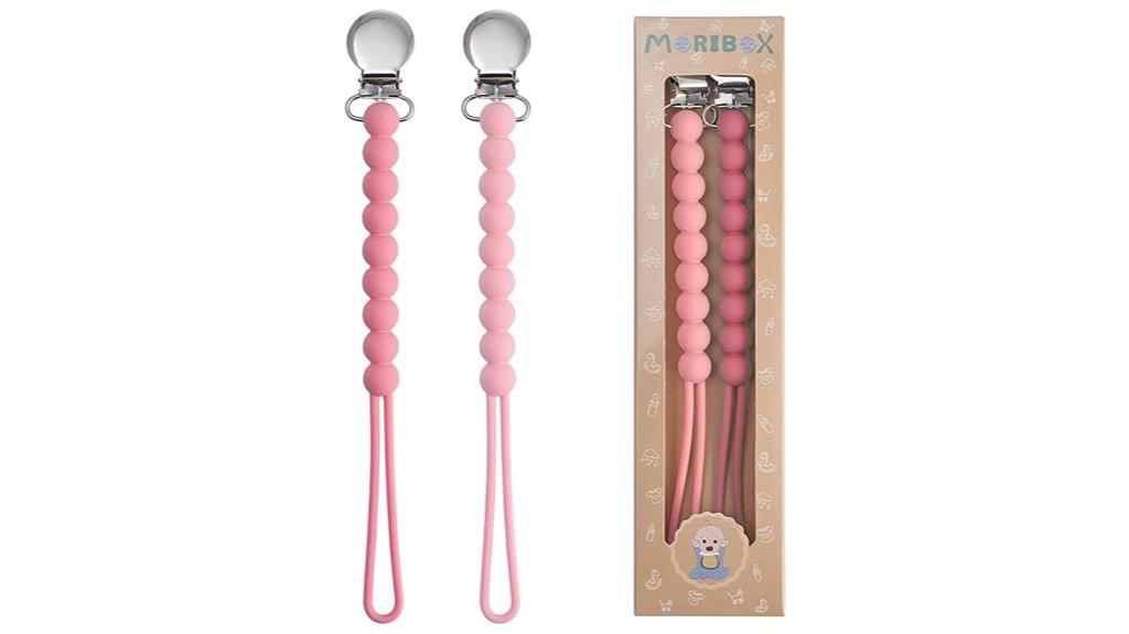 baby girl pacifier clips