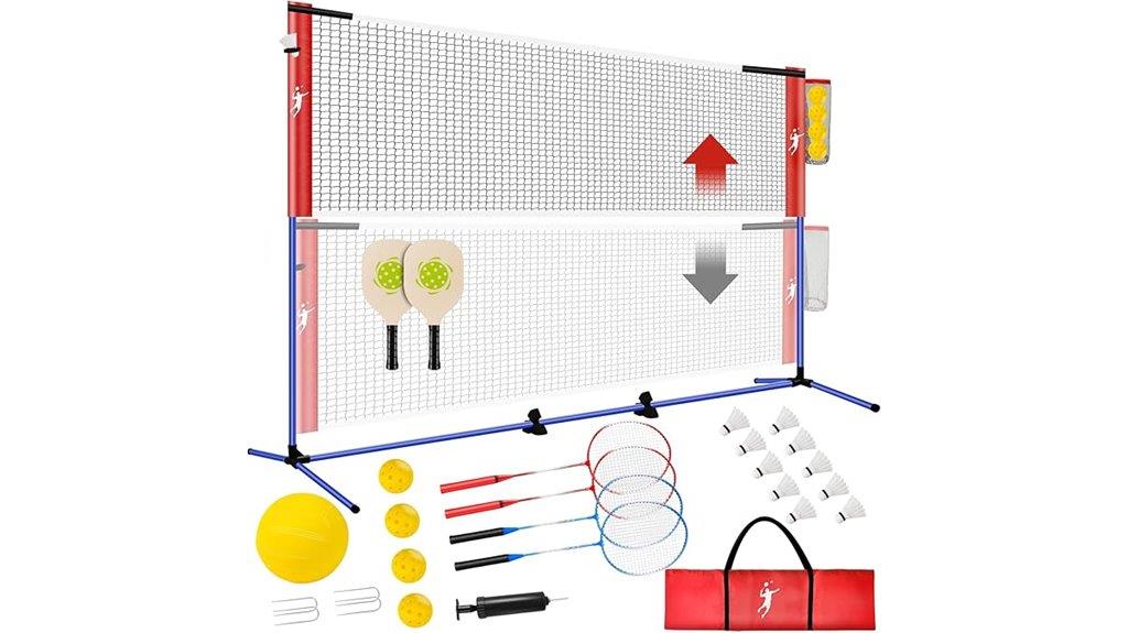 backyard pickleball badminton set