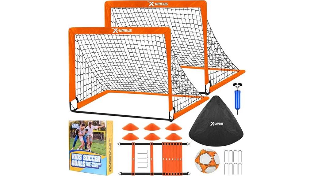 backyard soccer goals set