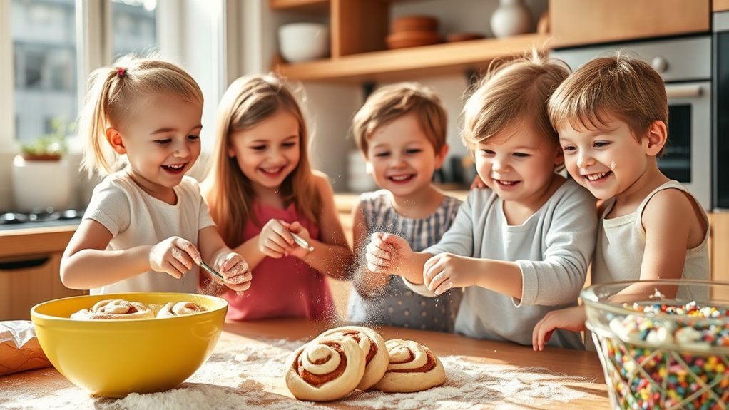 baking delightful cinnamon rolls