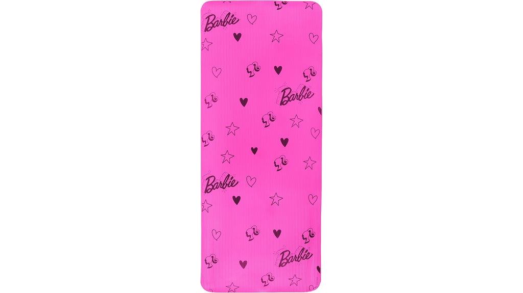 barbie themed non slip yoga mat