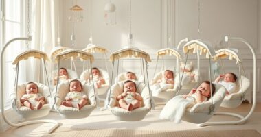 battery operated baby swings