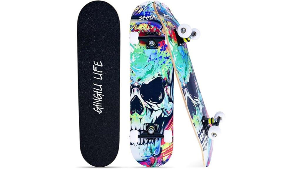 beginner skateboards 31x8 inches