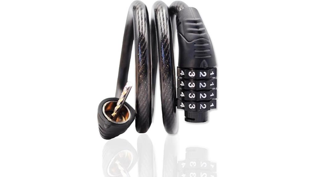 bicycle security combination lock