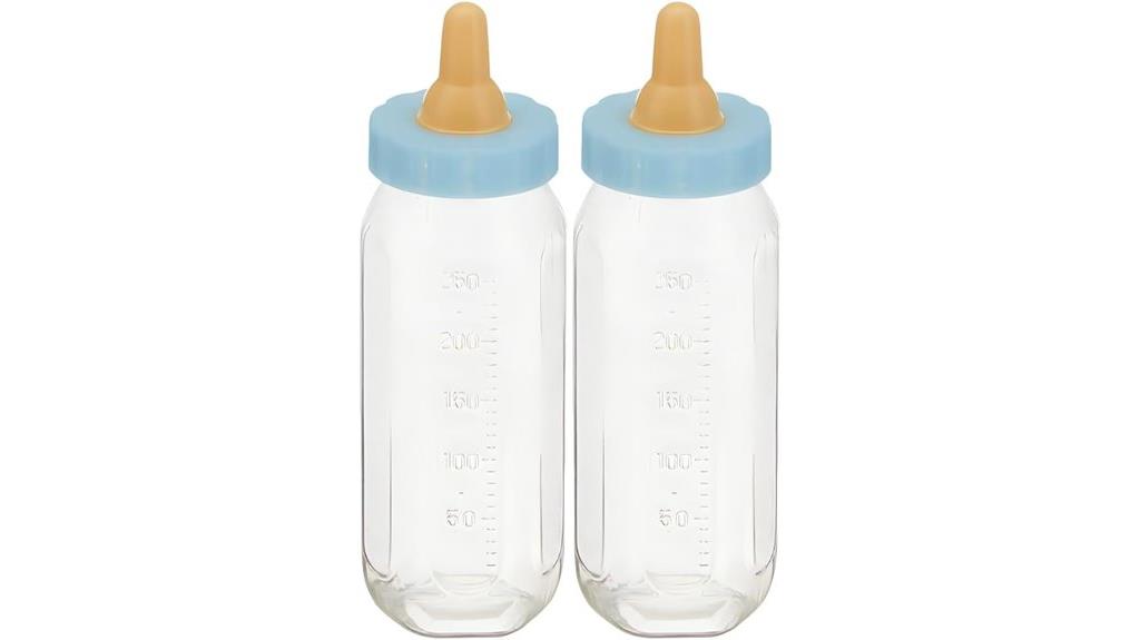 blue baby bottle favors
