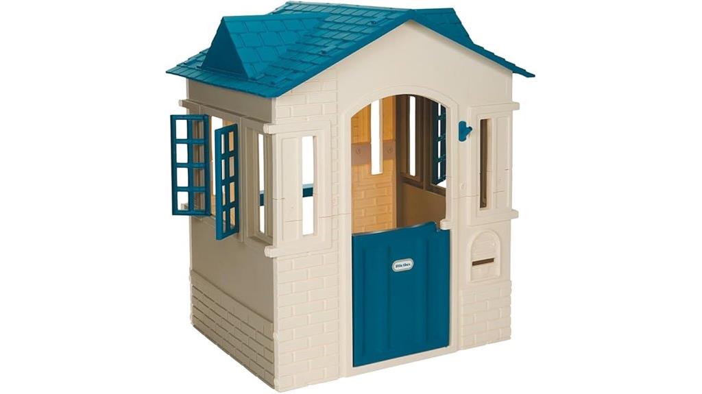 blue playhouse for children
