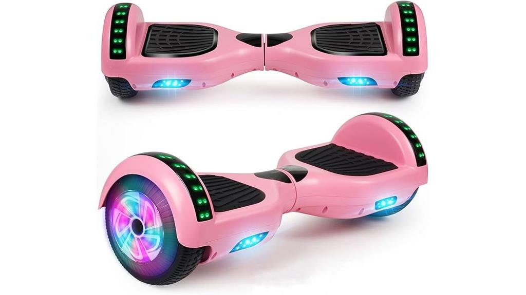 bluetooth led self balancing scooter