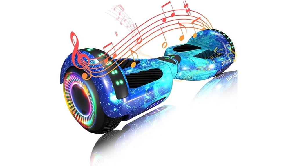 bluetooth scooter with leds