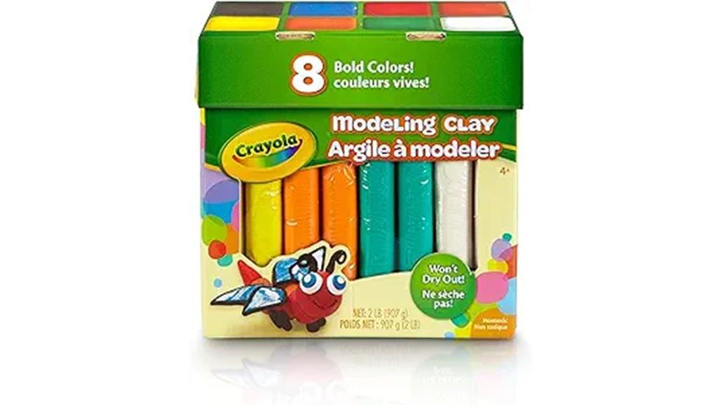 bold colors modeling clay