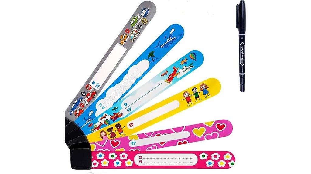 boys id wristbands pack