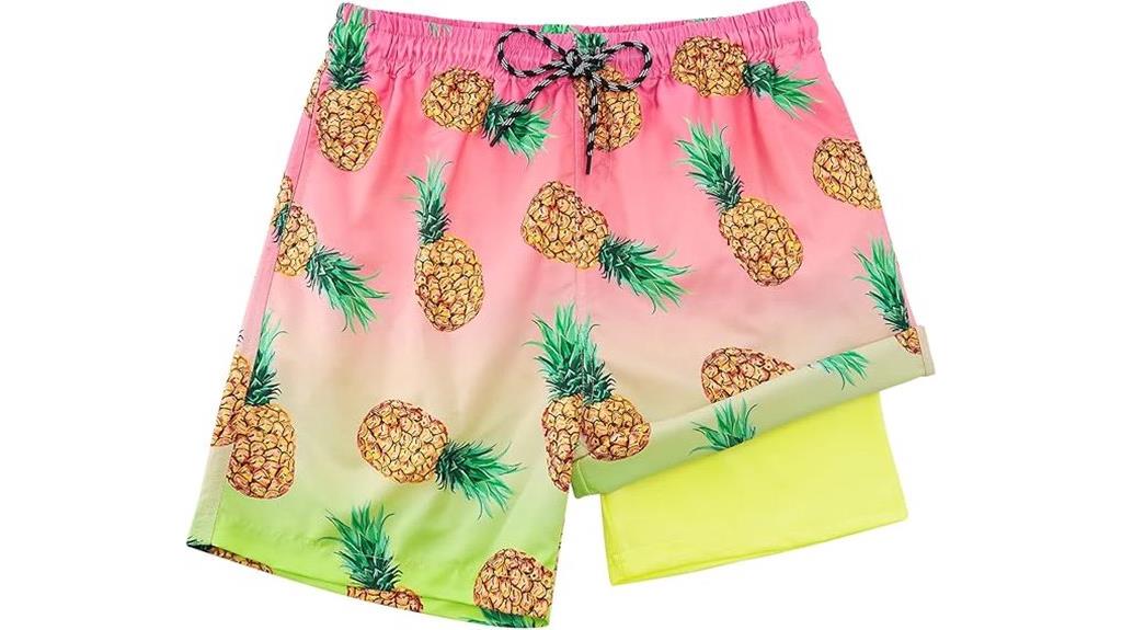boys swim trunks compression liner