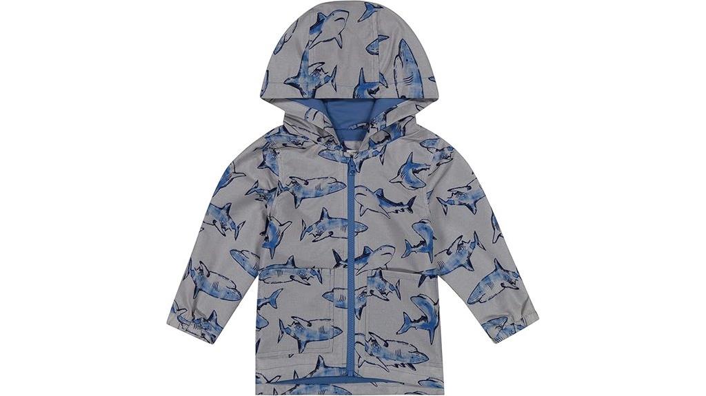 boys water resistant rain jacket