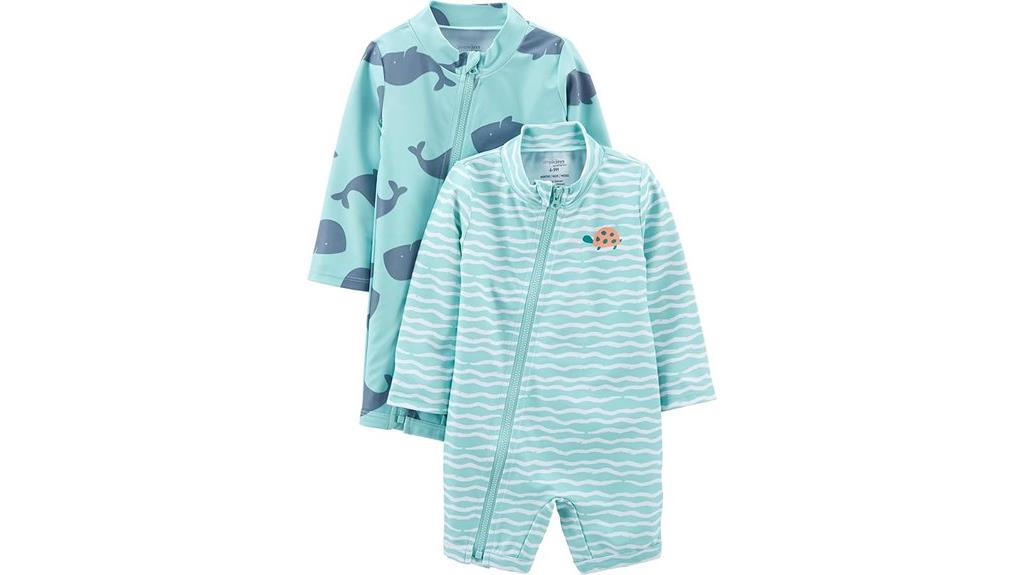 boys zip rashguards set