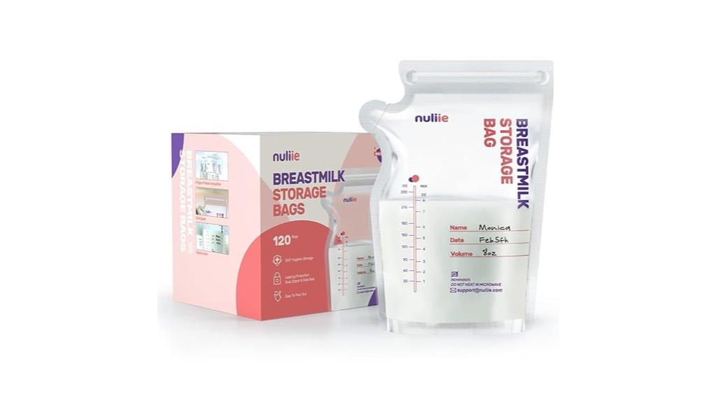 breastmilk storage bags set