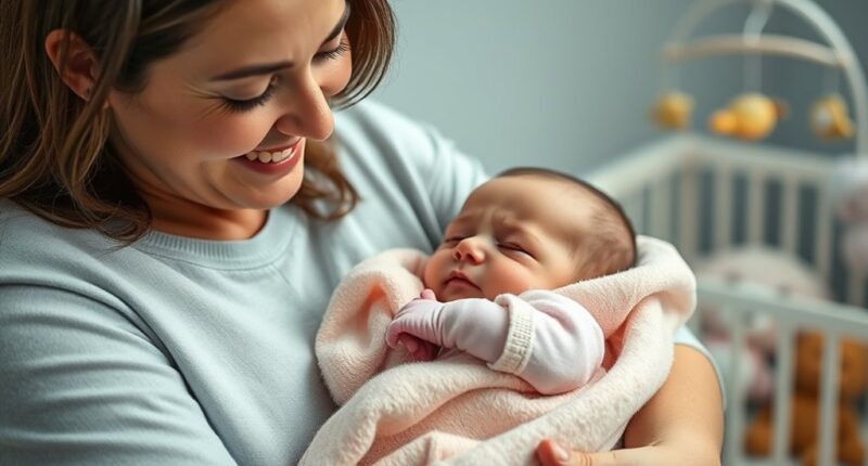 calm a crying infant