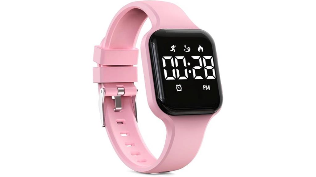 children s pink fitness tracker