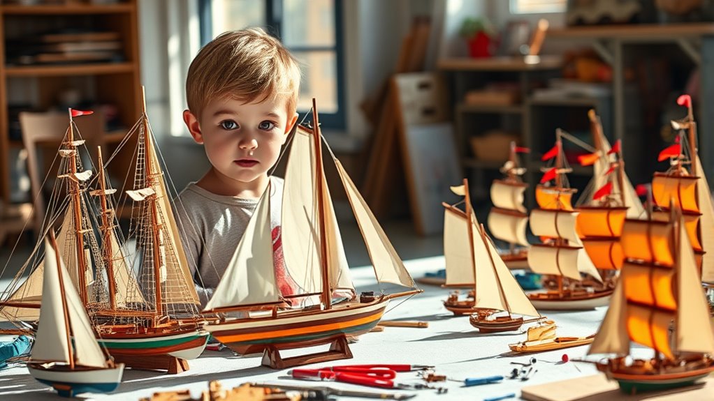 choosing kids model ships