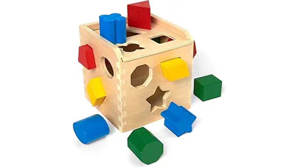classic wooden shape sorter