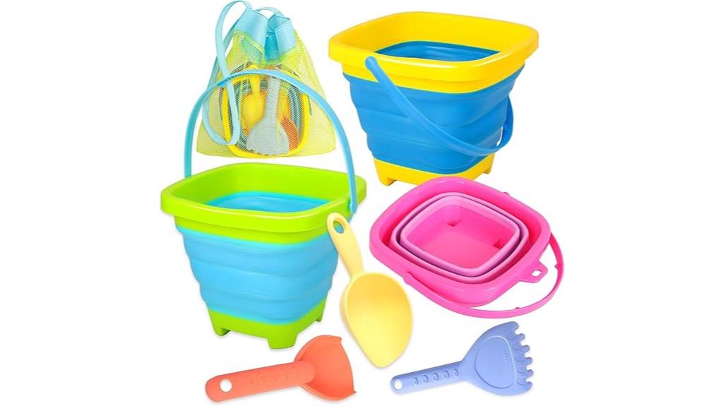 collapsible beach bucket set