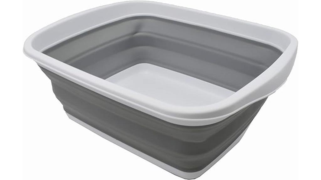 collapsible foldable dish tub