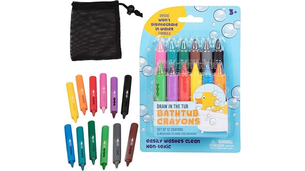 colorful bath drawing set
