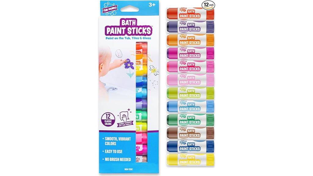 colorful bath time fun