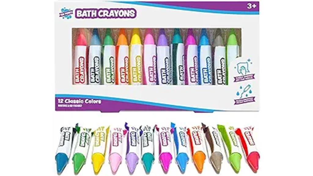 colorful bath time fun