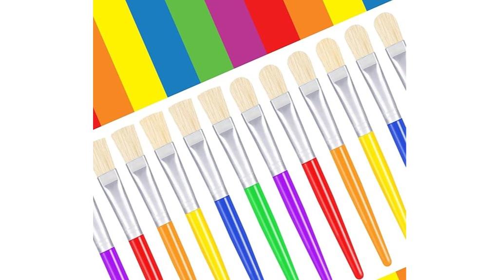 colorful children s paint brushes