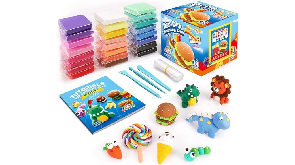 colorful clay kit for kids