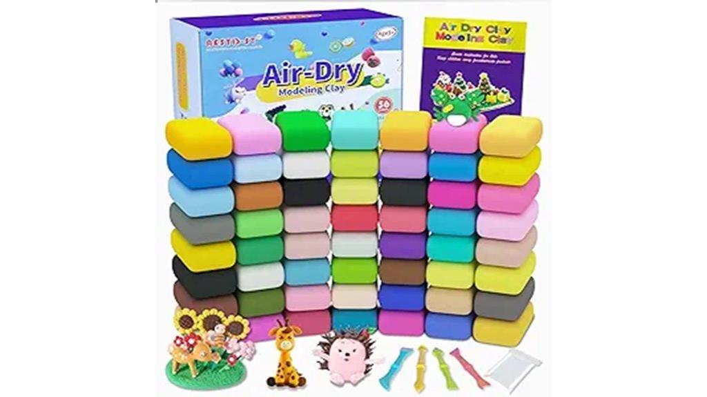 colorful clay modeling kit