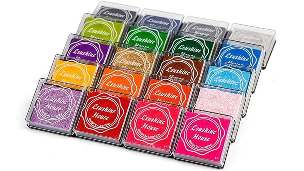 colorful craft ink stamps