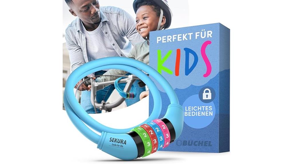 colorful keyless bike lock
